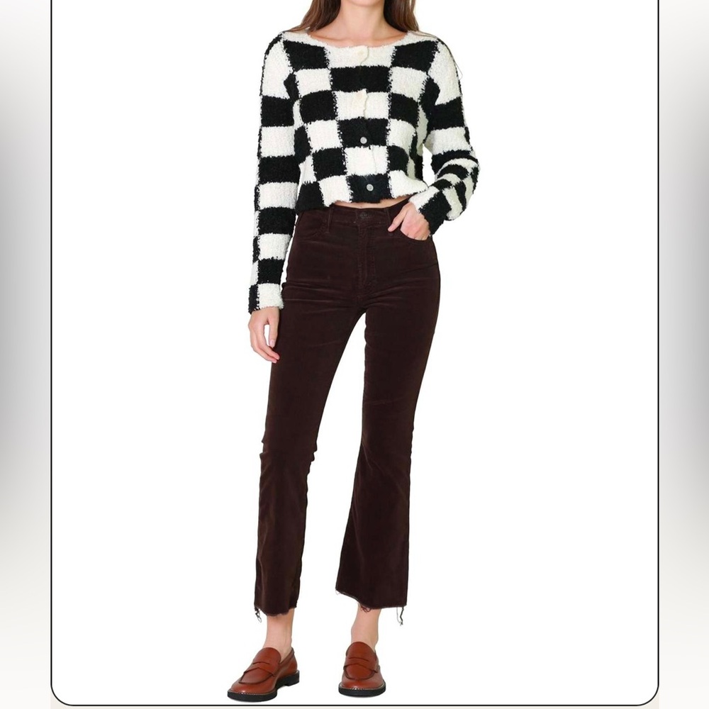 MOTHER Denim The Hustler Ankle Fray Corduroy Pants